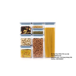 Bộ 7 Hộp Thức Phẩm Fitis Nora Medium Set