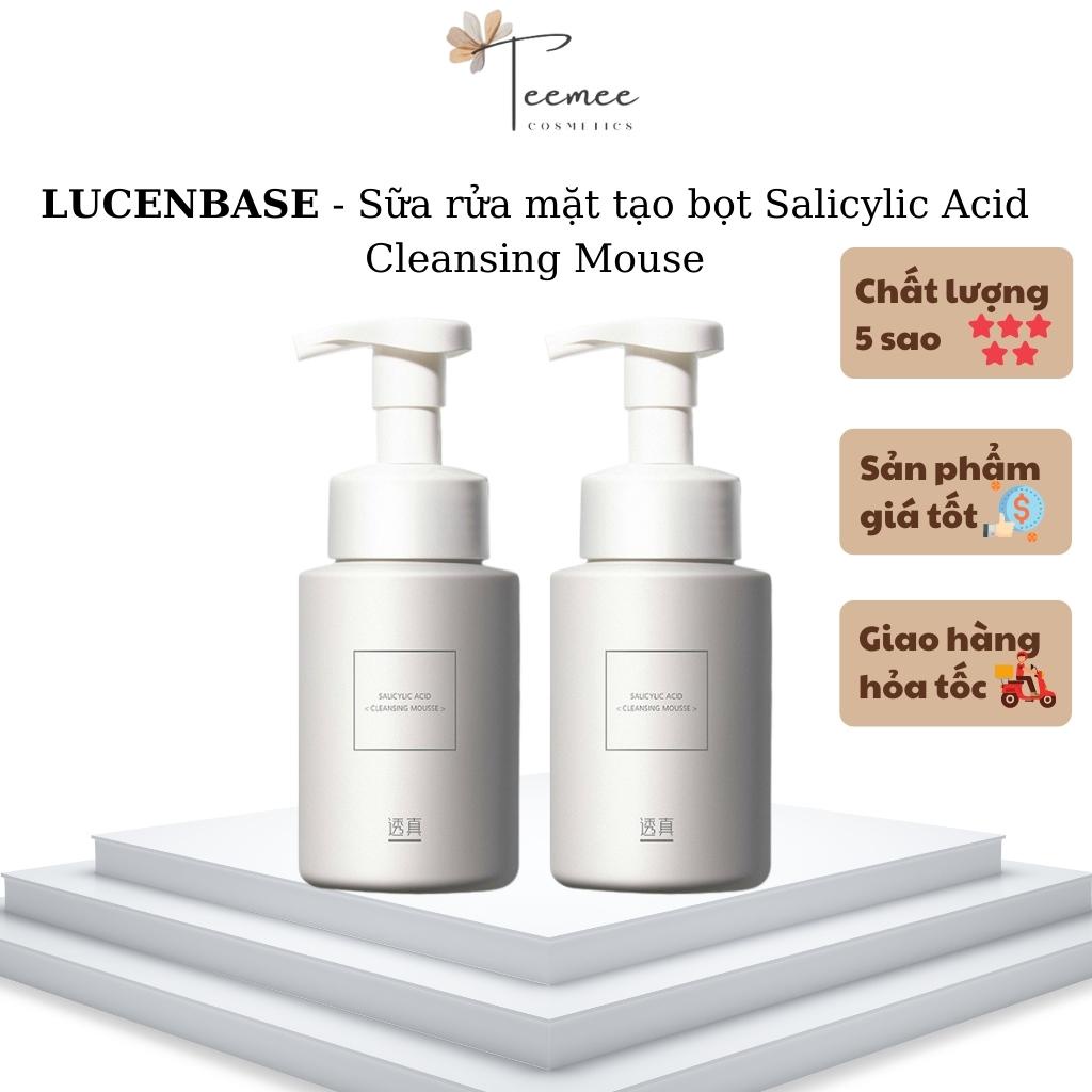 Sữa rửa mặt dành cho da dầu, sữa sửa mặt tạo bọt Lucenbase giảm mụn, làm sạch sâu 150ml