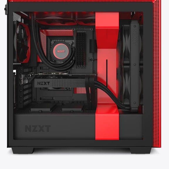 Vỏ Case Máy Tính NZXT H710i Màu Đen Đỏ