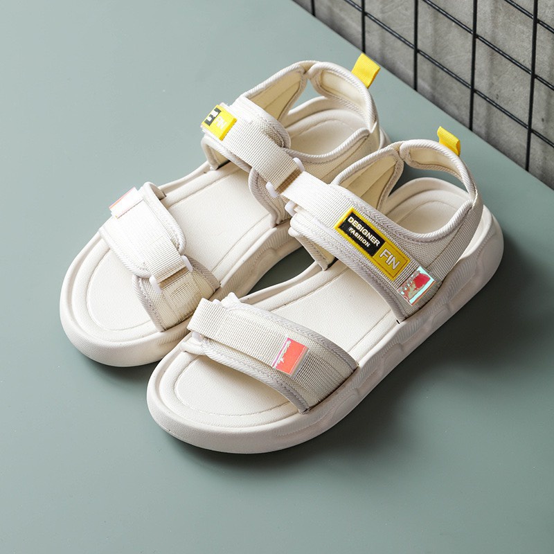 Giày sandal quang ngang đế đúc hàng QC fullbox