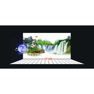 Tranh 3d dán bể cá thủy sinh, bể cá rồng
