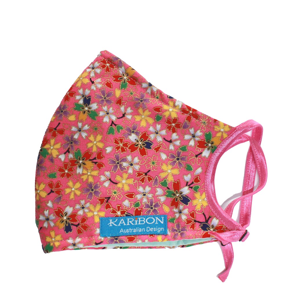 Khẩu trang Karibon Cotton họa tiết Nhật Bản có than hoạt tính 8 lớp phong cách Nhật Bản. | BigBuy360 - bigbuy360.vn