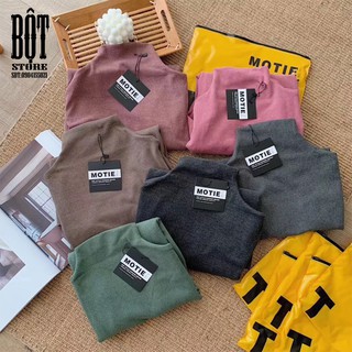 [FREESHIP 50K] Áo Giữ Nhiệt Cổ 3 Phân Xuất Nhật MoTie (Túi Zip) A01