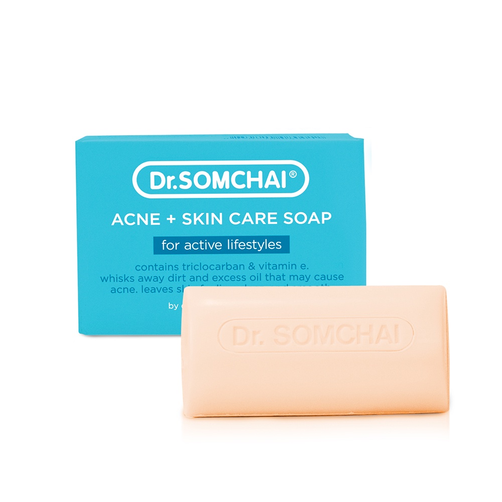 Xà phòng tắm ngăn ngừa mụn Dr.SOMCHAI  Acne & Skin Care Soap for Active Lifestyles 80g