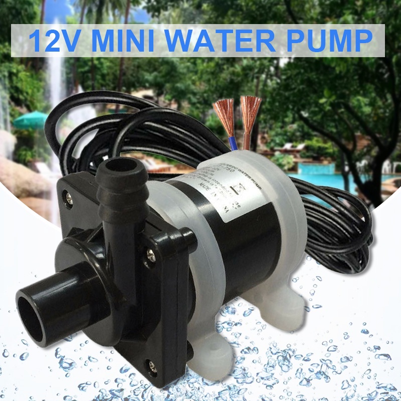 Máy bơm nước mini năng lượng mặt trời không chổi than áp suất cao 12V 700L/H 5M