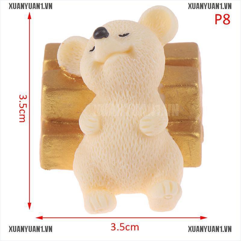 [XUANYUAN1] Đồ trang trí Búp Bê Chuột Tuyết Giáng Sinh Mini Trang Trí Năm Mới 1