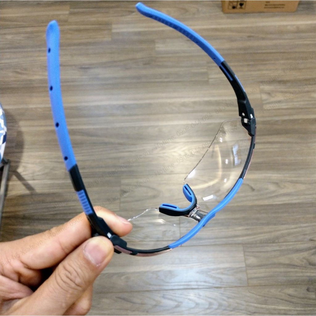 Kính bảo hộ UVEX I3 9190275 gọng và đệm mũi có thể điều chỉnh, chống bụi, tia UV, chống đọng sương hiệu quả - chính hãng