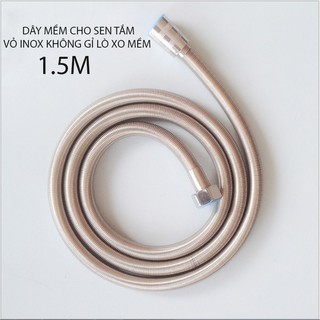 Dây Nối Mềm Cho Sen Tắm Với Vỏ Bằng Inox Uốn Lò Xo IM150cm01, Dài 1.5m