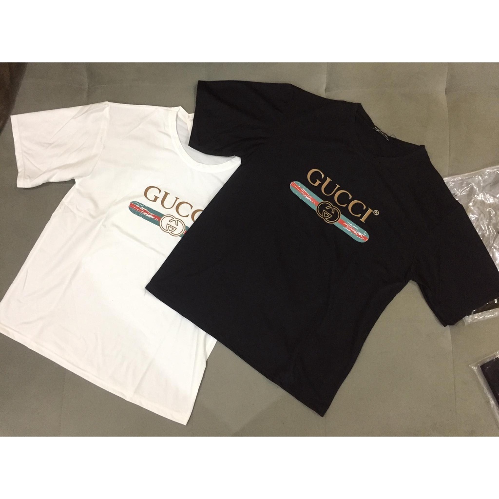 Áo Thun GUCCI Cotton Kiểu Dáng Freesize Thiết Kế Đơn Giản