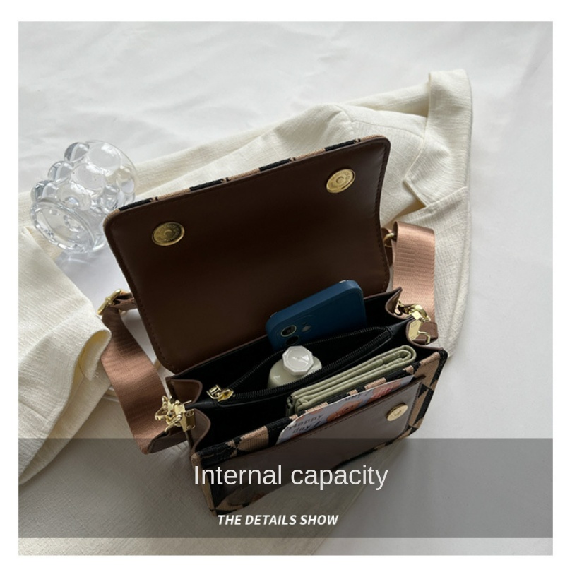 Túi Đeo Chéo Hình Vuông Nhỏ jacquard Hàng Mới Dành Cho Bạn Nữ