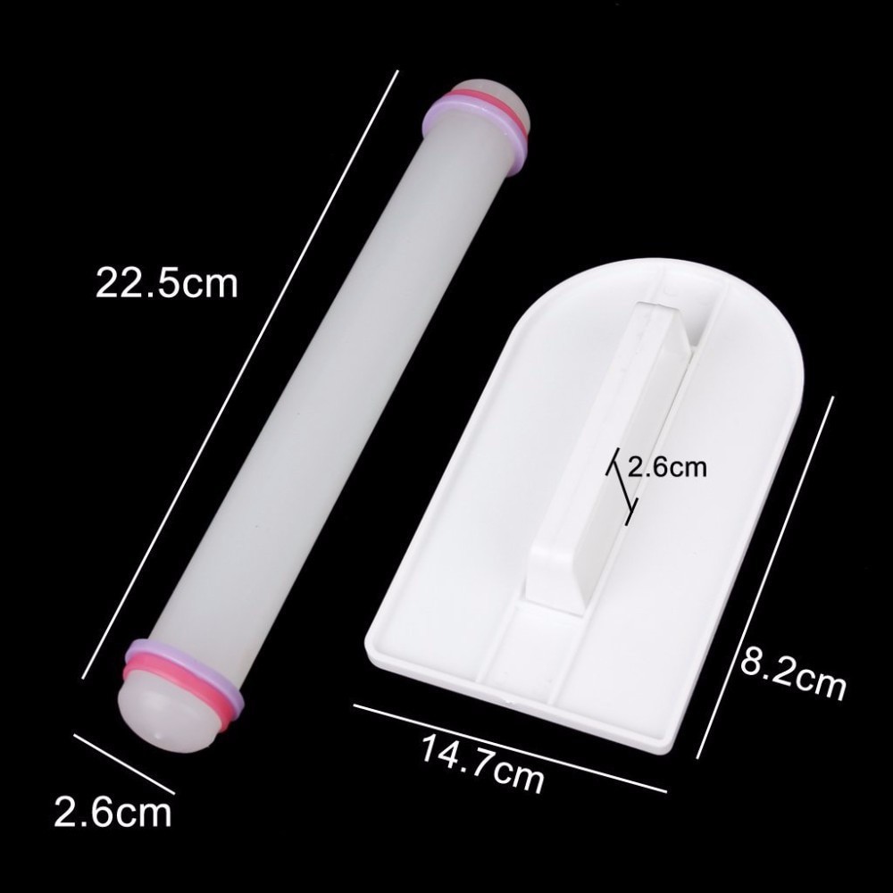 Bộ Dụng Cụ Fondant Tạo Hình Bánh,Trang Trí Bánh Kem 11 Món