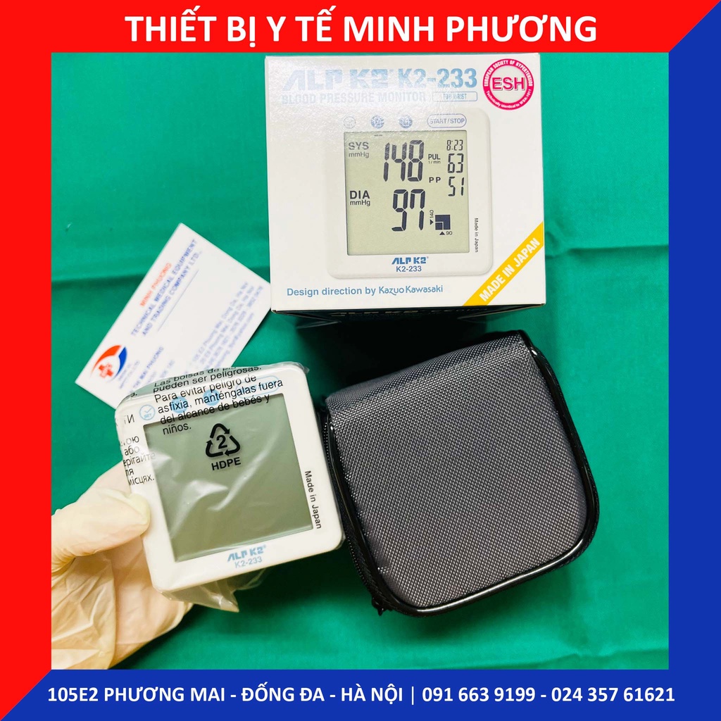 Máy đo huyết áp cổ tay ALPK2 K2-233