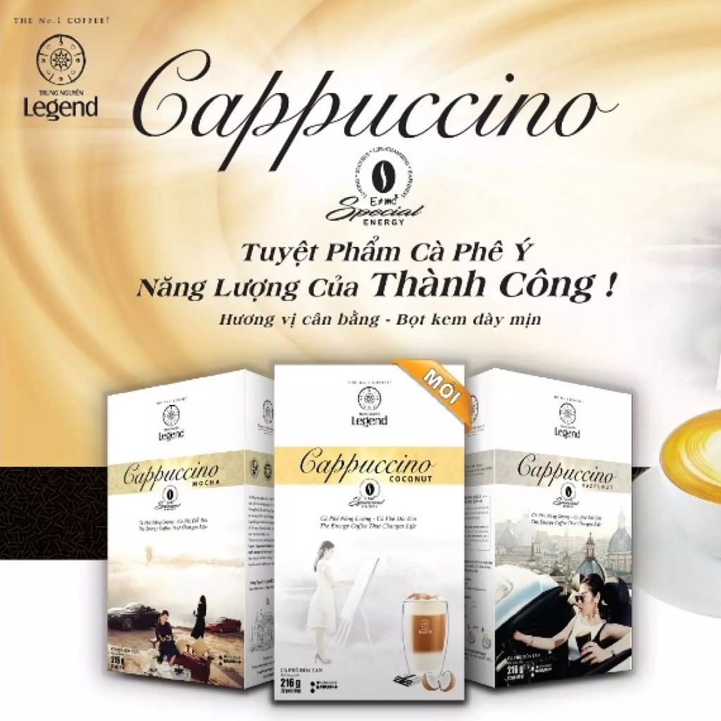[SenXanh Emart] Cà phê hòa tan G7 Cappuccino- Hộp 12 gói 18gr Trung Nguyên Legend - Cà Phê Cho Phái Đẹp