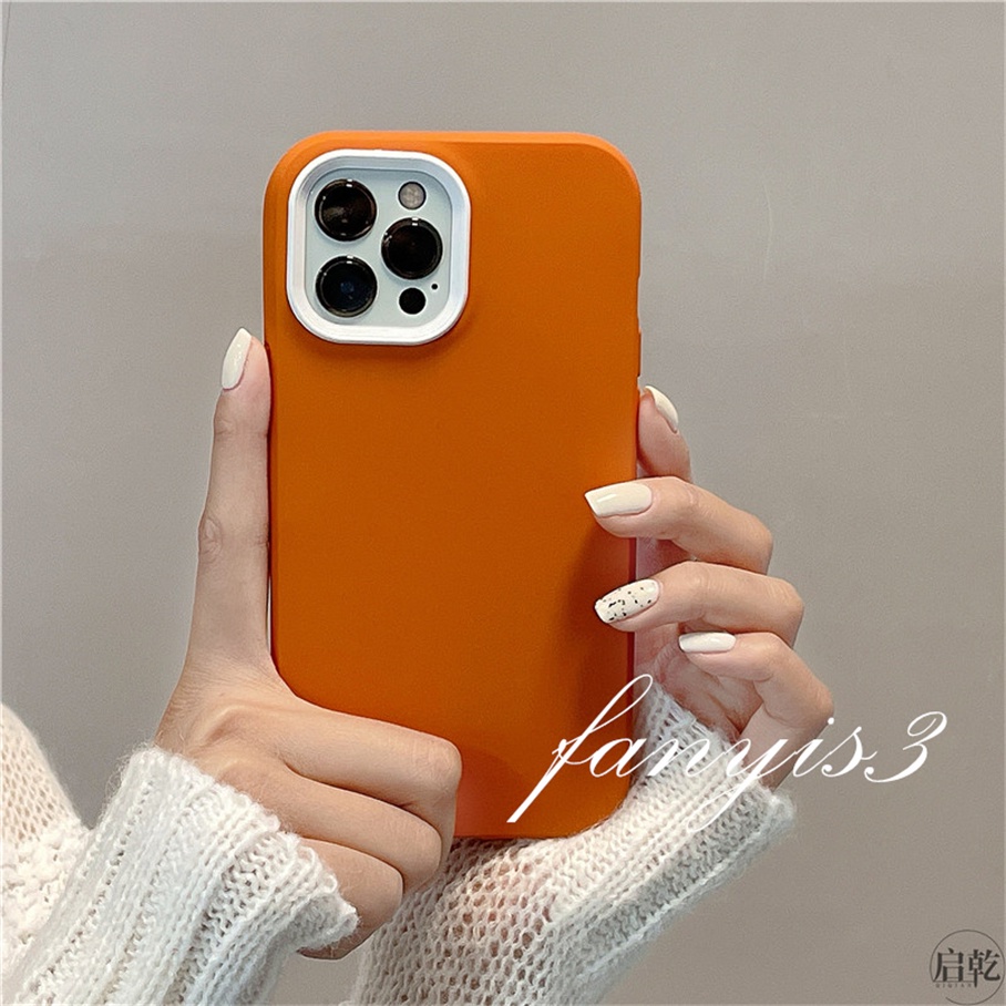 Ốp Điện Thoại Silicone Mềm Màu Trơn 3 Trong 1 Cho For iPhone 13 12 11 Pro Max X XR Xs Max 8 7 SE 2020