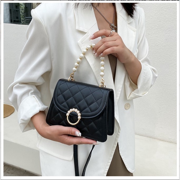 Túi xách nữ đeo chéo trần chỉ trám rất đẹp thiết kế cực sang phong cách Hàn Quốc Capucha T140