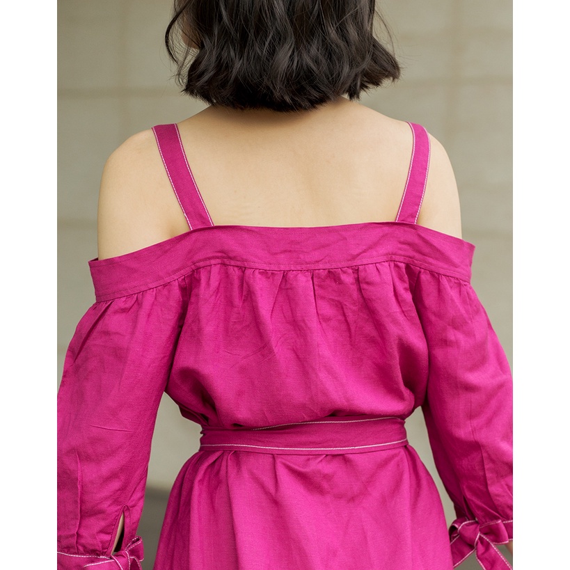 Đầm Linen Nữ màu Tím New Tune F2 Fashion &amp; Freedom