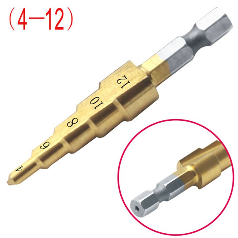 Bộ mũi khoan bước bằng thép HSS