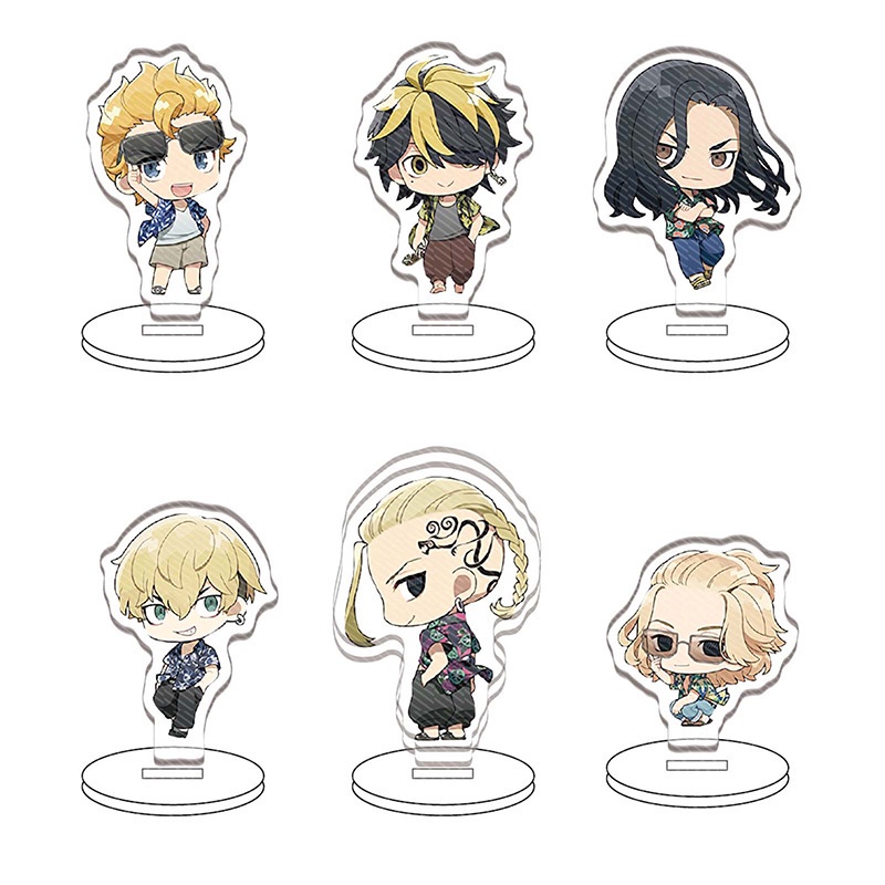 Mô Hình Standee Anime Tokyo Revengers Chất liệu Acrylic trang trí góc học tập bàn làm việc Kích Thước 8cm