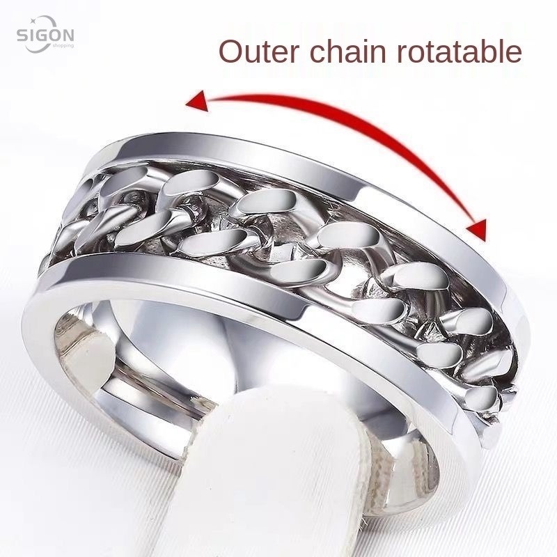 Nhẫn Thép Titan Đa Năng Thiết Kế Thời Trang Độc Đáo