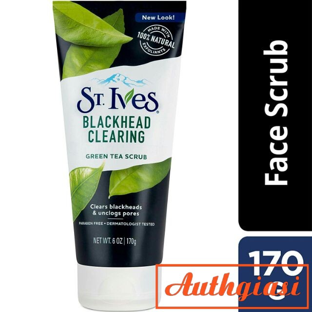 Tẩy da chết ST. Ives Mỹ Trà Xanh, Đào Mơ, Lúa Mạch, Cam Chanh và Dừa Cà Phê 170g