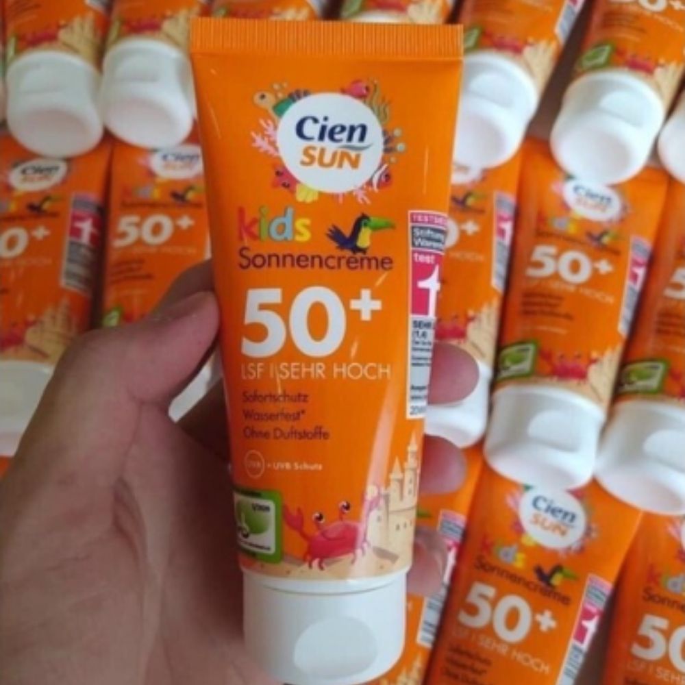 Kem chống nắng Cien sun for kids, kem chống nắng cho bé 100ml hàng Đức - Shop Dalavii