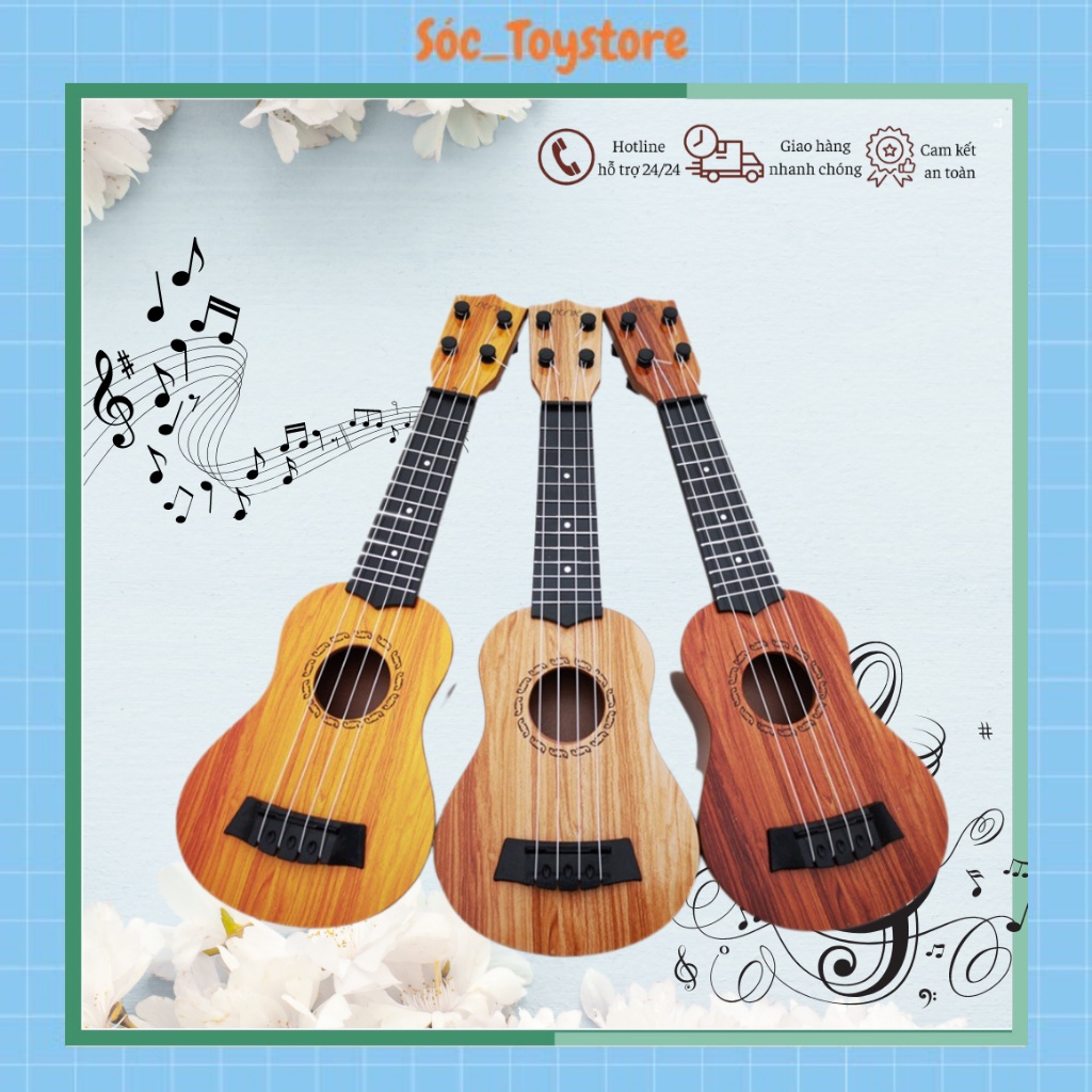 Đàn Ukulele Guitar Mini Đa Màu Sắc Kích Thích Sự Vui Chơi Của Bé Với Âm Nhạc, Đồ Chơi Bổ Ích Cho Bé Yêu Sóc_toystore