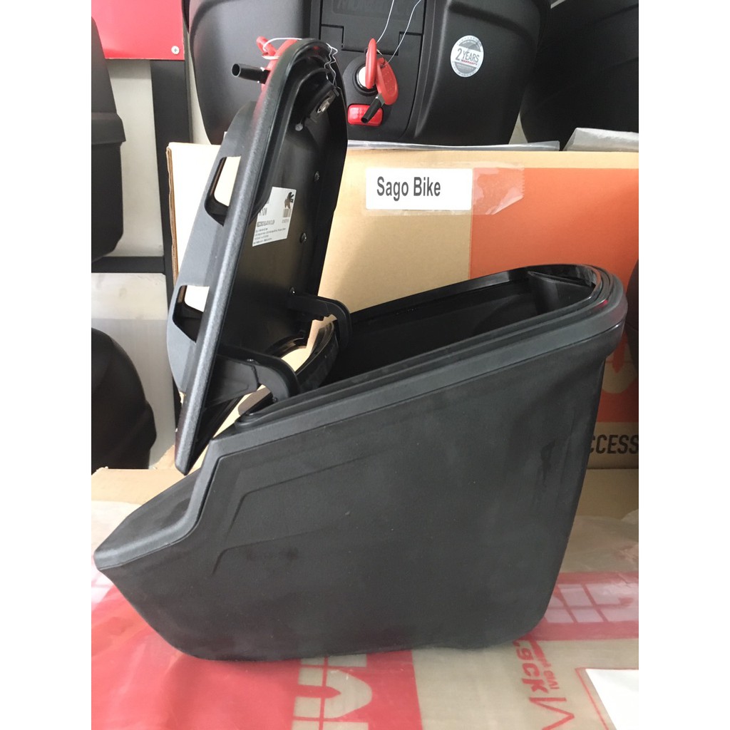 Thùng giữa Wave RSX mẫu thùng givi K10N kèm bát gắn chuẩn theo xe Wave RSX, hàng Givi chính hãng, bảo hành 2 năm