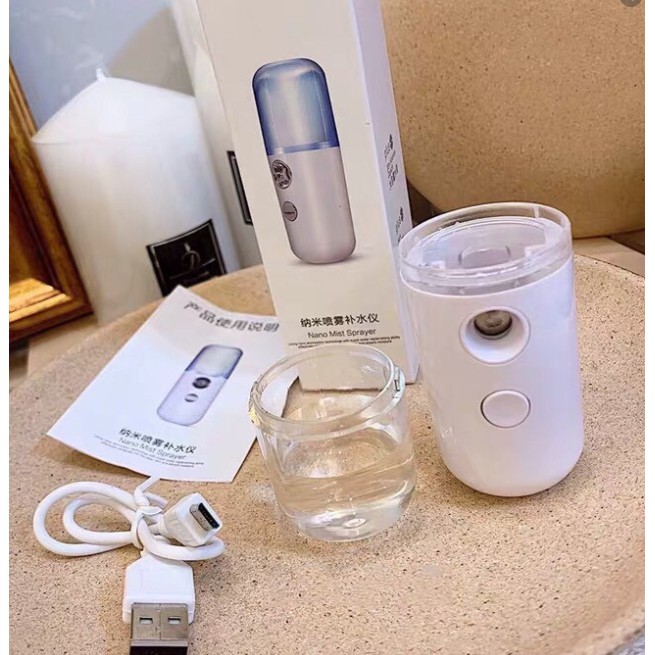 Máy xông da mặt Mini Nano Nhật Bản