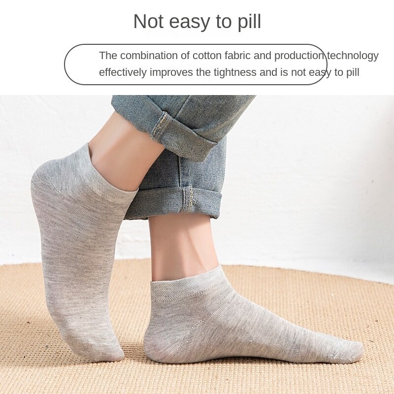 Vớ nam cổ thấp màu sắc đơn giản thời trang