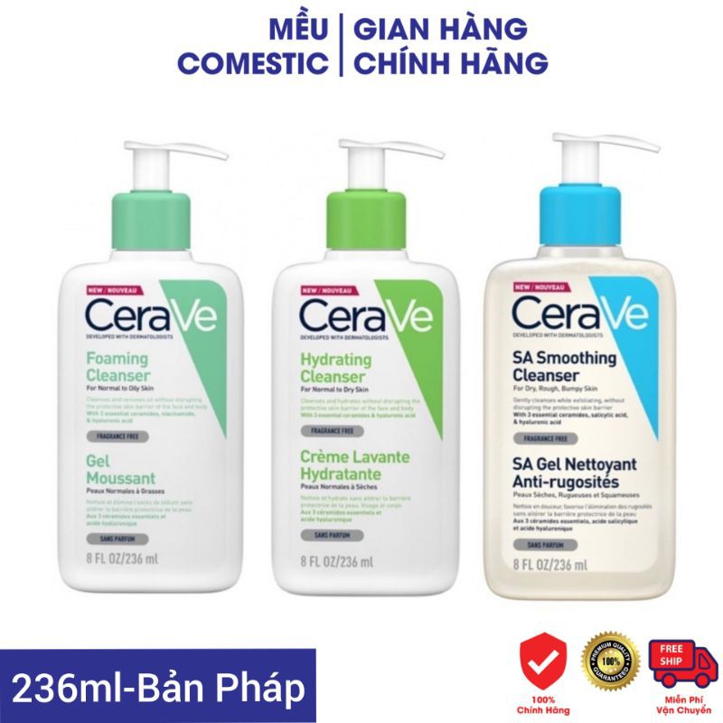 Sữa rửa mặt Cerave 236ML Bản Pháp