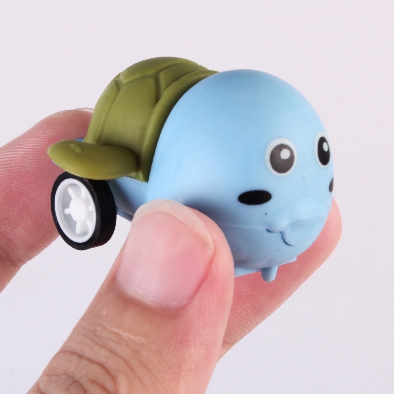 [ Rẻ Vô Địch ] Đồ Chơi Con Rùa Mini  Chạy Cót, Xe Vịt Hoạt Hình Chạy Cót Cho Bé.
