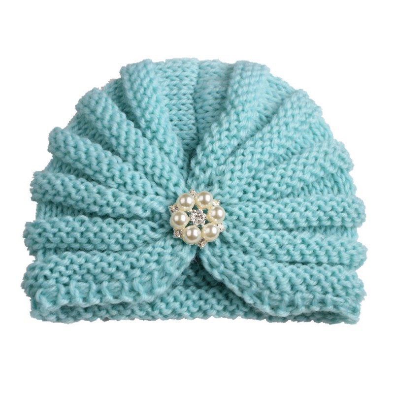 Mũ len trùm đầu giữ ấm mềm mại và dễ thương cho bé
