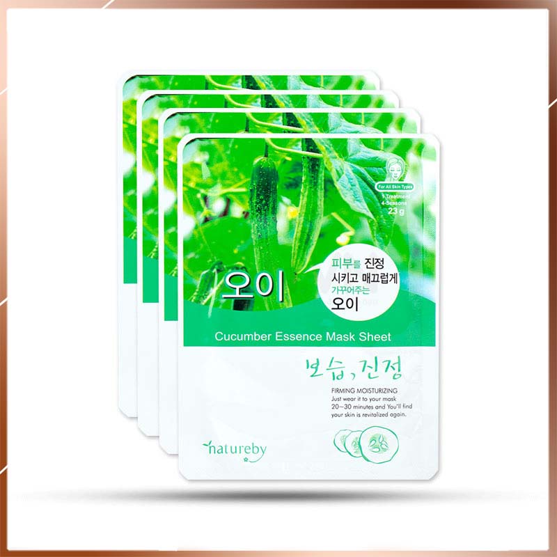 Mặt nạ dưỡng da Hàn Quốc đủ loại chiết xuất thiên nhiên Natureby Essence Mask Sheet