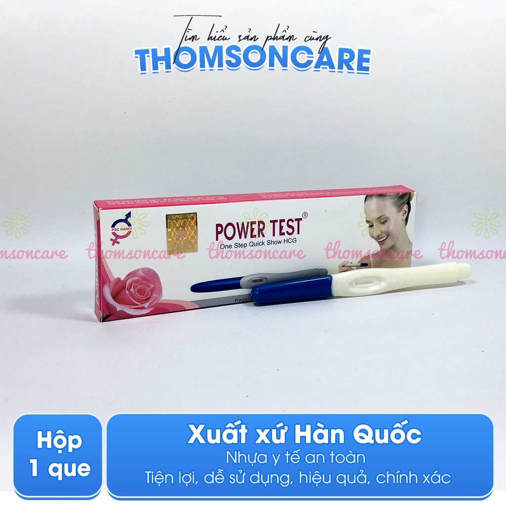 Bút thử thai Power Test điện tử - giao hàng kín đáo, che tên, test thai nhanh, chuẩn chính xác Hộp 1 bút