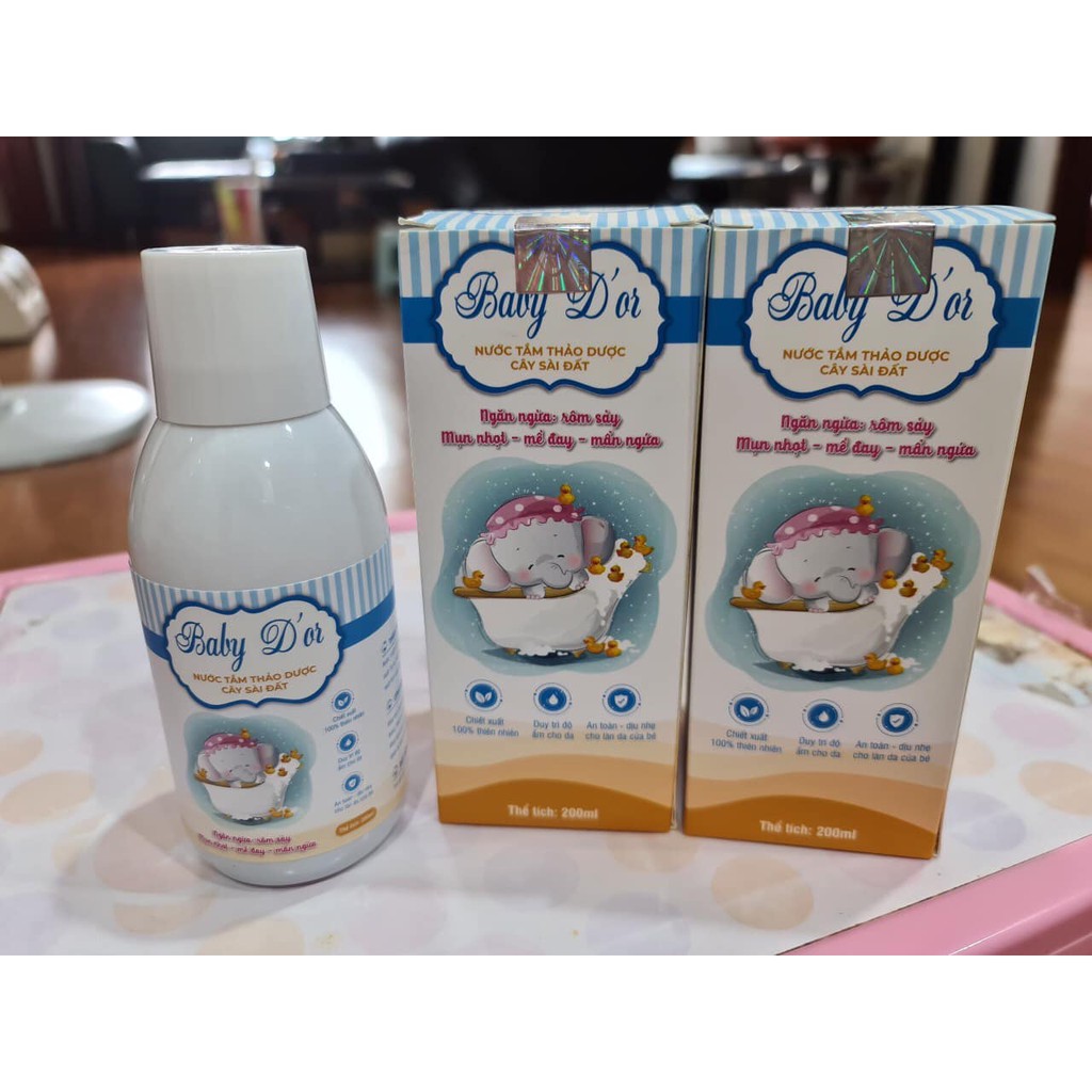 Sữa tắm thảo dược cây sài đất BABY DOR - chai 200ml