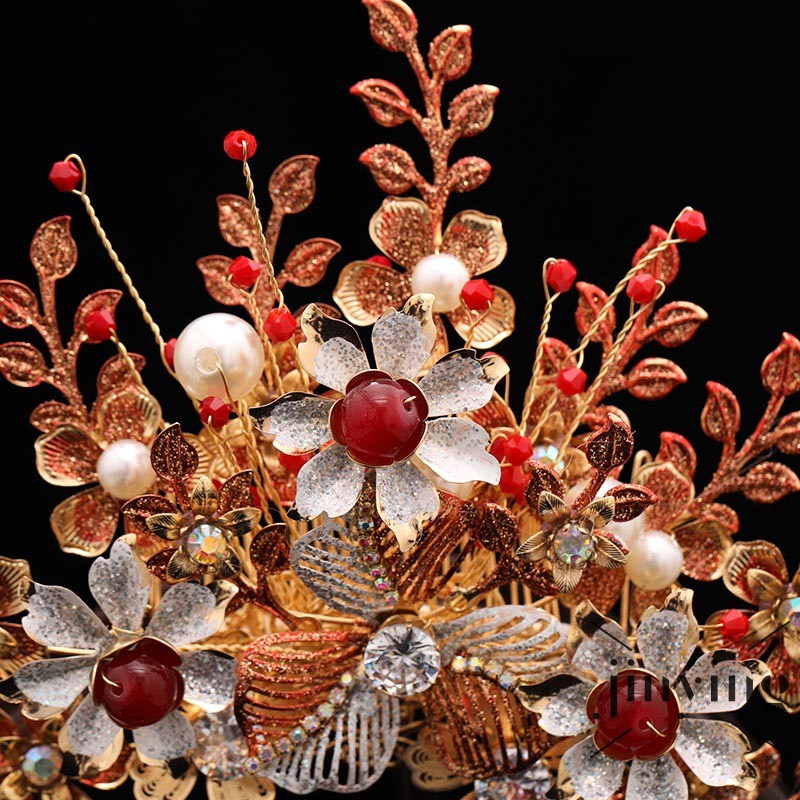 GETNOIVAS Bộ Phụ Kiện Cài Tóc Phong Cách Trung Hoa Cổ Trang Cho Nữ