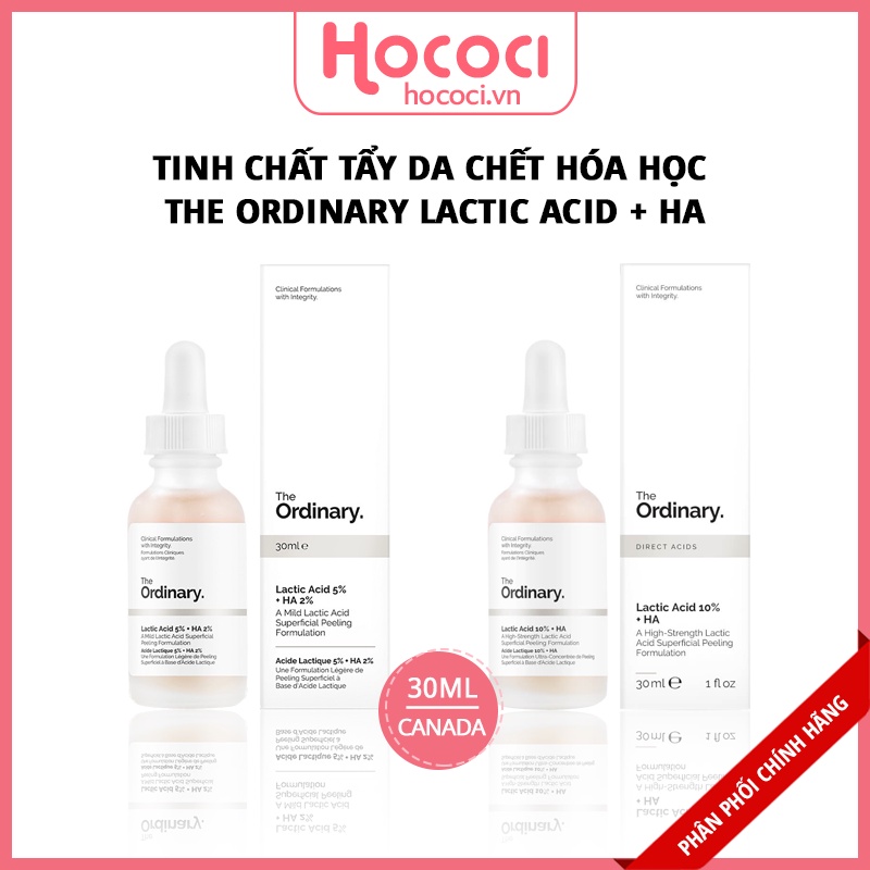 ✅[CHÍNH HÃNG] Tinh Chất Tẩy Da Chết Hóa Học The Ordinary Lactic Acid 5% + HA &amp; Latic Acid 10% + HA
