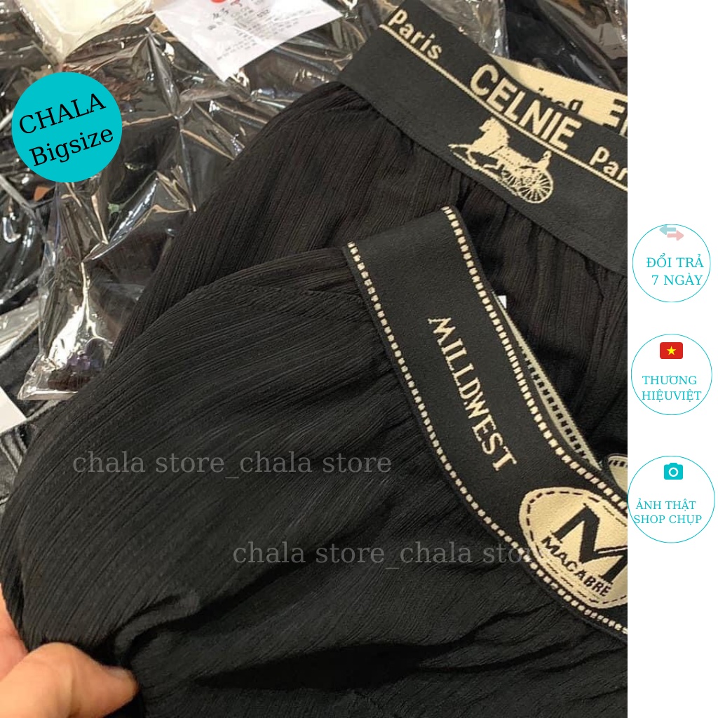 Quần Bom Cạp Chữ Nhăn Hàng Quảng Châu Xếp Ly, Dáng Baggy Vải Đi Học Đi Làm