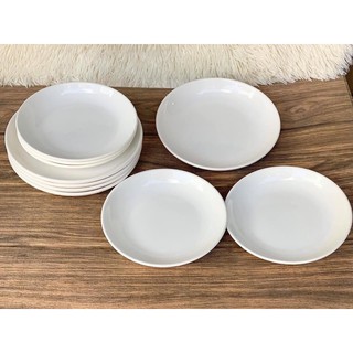 🌟[ĐẸP, BÓNG---bao vỡ do vch]🌟 Combo 2 đĩa 18cm sứ trắng trơn men bóng đẹp