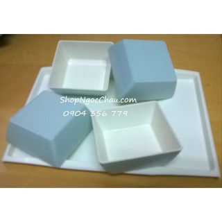 Set 10 bát nhựa phíp vuông