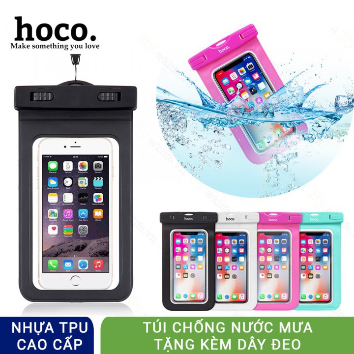 Túi Chống Nước Hoco Tương Thích Điện Thoại 6.5 inch Kèm Dây Đeo