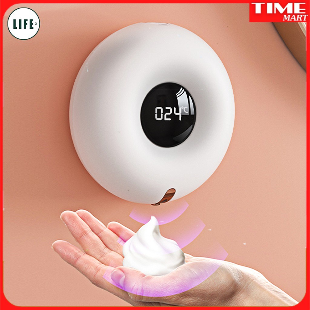 [CHÍNH HÃNG] Máy rửa tay cảm biến tự động Xiaomi 3Life hình bánh Donut 300ml . Cảm biến hồng ngoại không cần chạm tay