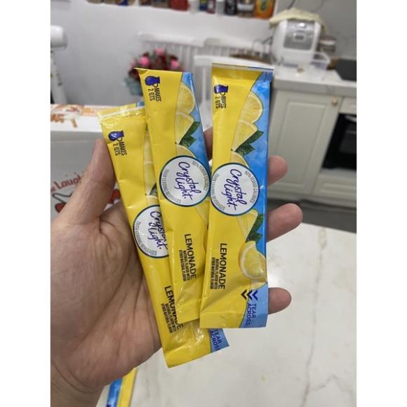 Bột pha nước uống Crystal Light Lemondade - 16 gói 244gr
