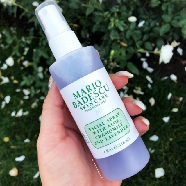 (Sẵn) Toner dạng xịt Mario Badescu Facial Spray Rose, Lavender, Green Tea 118ml