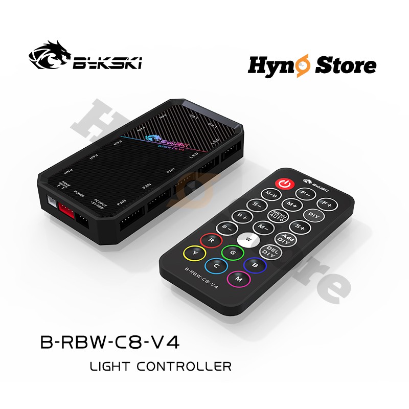 Hub điều khiển fan led Bykski V4 kết nối led fan Bykksi Coolmon sync main- Hyno Store