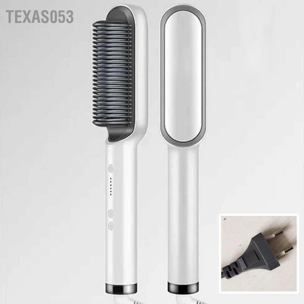 [Hàng mới về] Lược chải tóc thẳng sử dụng điện EU ion âm Texas053