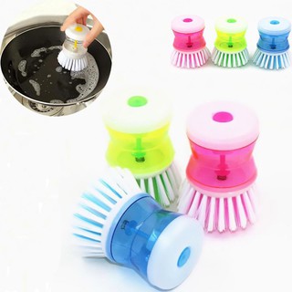 Creative kitchen supplies automatic liquid washing pot brush liquid brush pot cleaning brush