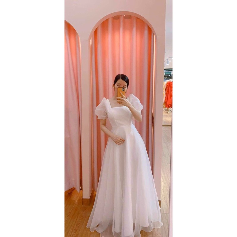 Đầm maxi mặc cưới hở nơ lưng TRIPBLE T DRESS -Size M/L(kèm ảnh/video thật)MS297V