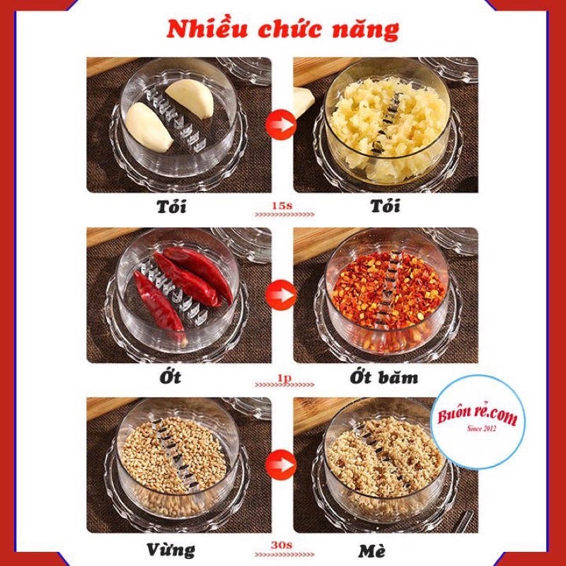 Dụng cụ xay tỏi ớt thủ công đa năng