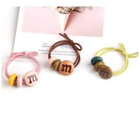 Dây chun buộc tóc, cột tóc chữ M phong cách hàn quốc cho bạn gái